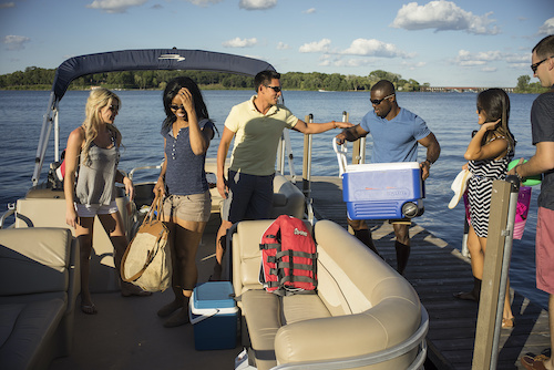 dispose of trash properly onboard