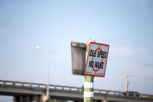 no wake zones